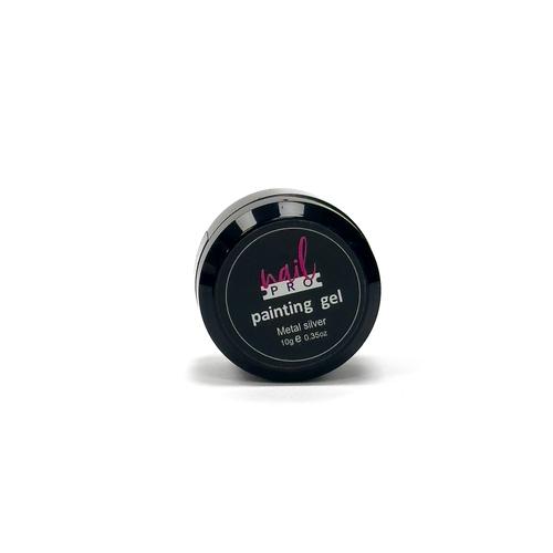 Nail Pro Gel Paint - Plateado 10gr