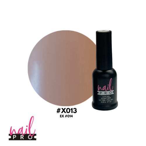 NAIL PRO Esmalte Permanente 8 ml X013 (ex014) Color piel