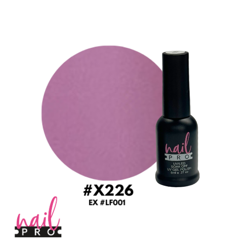 NAIL PRO Esmalte Permanente 8 ml X226 (exLF001) Rosado Barbie