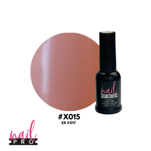 NAIL PRO Esmalte Permanente 8 ml X015 (ex017) Nude Rosa