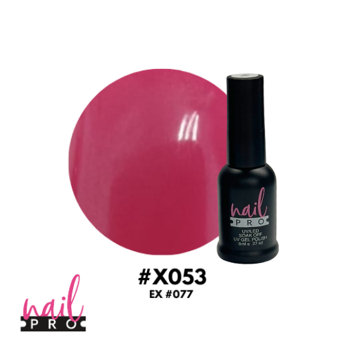 NAIL PRO Esmalte Permanente 8 ml X053 (ex077) Fucsia