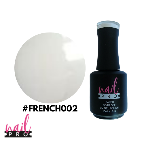 NAIL PRO Esmalte Permanente FRENCH002 Blanco Lechoso