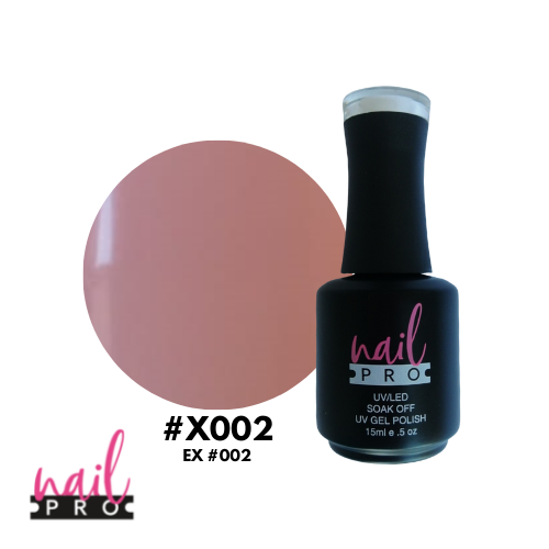 NAIL PRO Esmalte Permanente X002 (ex002) Base de Francesa Rosa Traslucido