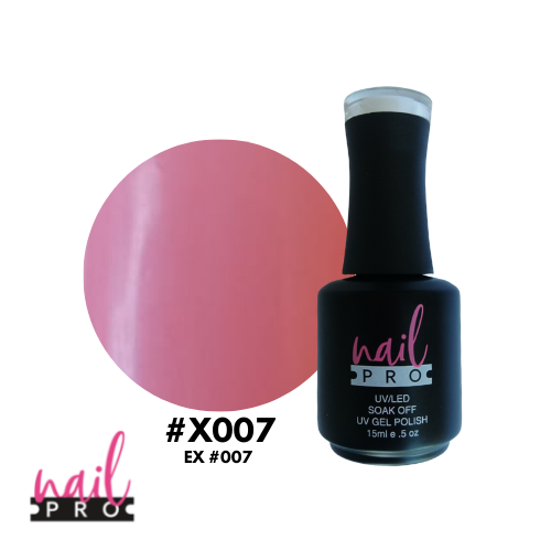 NAIL PRO Esmalte Permanente X007 (ex007) Rosa Chicle