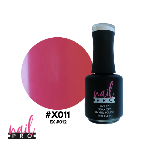 NAIL PRO Esmalte Permanente X011 (ex012) Fucsia Pastel