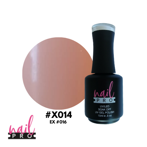 NAIL PRO Esmalte Permanente X014 (ex016) Color Piel Claro