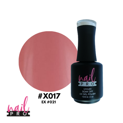 NAIL PRO Esmalte Permanente X017 (ex021) Palo Rosa