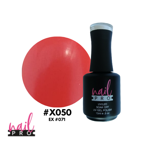 NAIL PRO Esmalte Permanente X050 (ex071) Naranjo Ladrillo