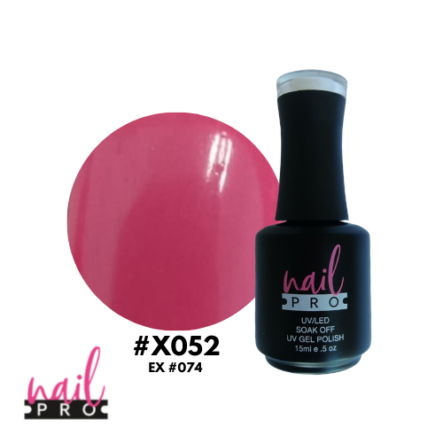 NAIL PRO Esmalte Permanente X052 (ex074) Fucsia Pastel