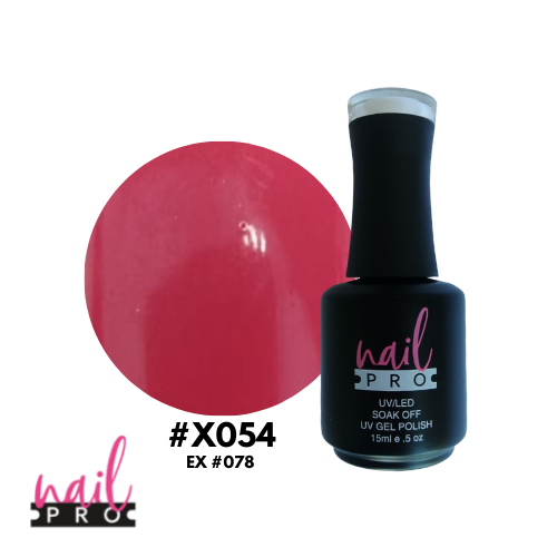 NAIL PRO Esmalte Permanente X054 (ex078) Rosado Opaco