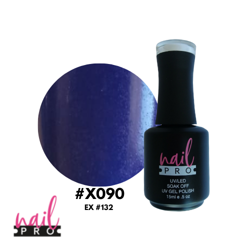 NAIL PRO Esmalte Permanente X090 (ex132) Azul marino