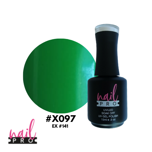 NAIL PRO Esmalte Permanente X097 (ex141) Verde hoja claro