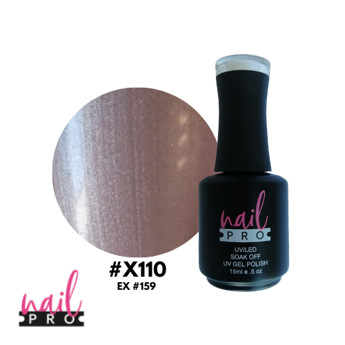 NAIL PRO Esmalte Permanente X110 (ex159) Plateado Champagne