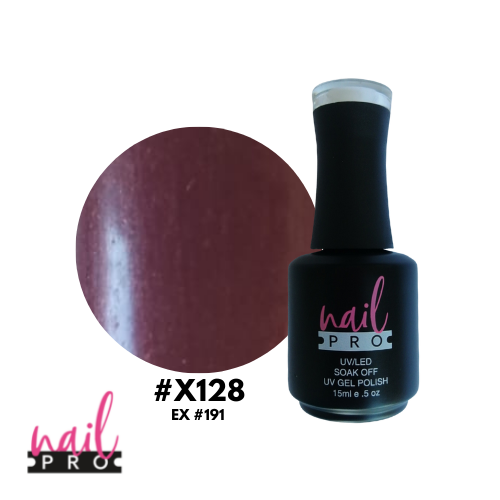 NAIL PRO Esmalte Permanente X128 (ex191) Seda Granate