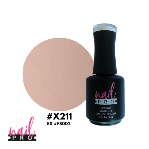 NAIL PRO Esmalte Permanente X211 (exFS002) Damasco Pastel