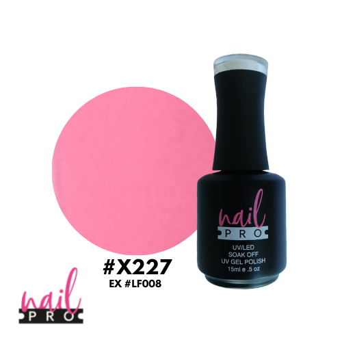 NAIL PRO Esmalte Permanente X227 (exLF008) Rosado Barbie intenso