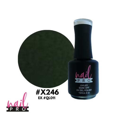 NAIL PRO Esmalte Permanente X246 (exQL011) Verde Pepinillo