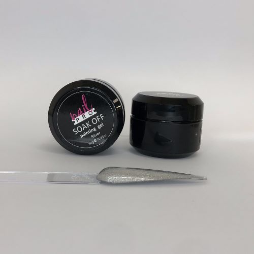 Nail Pro Gel Paint - Plateado 10gr